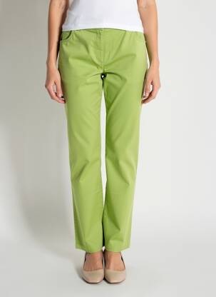 Pantalon drept elasticitate mărime normală verde AGATHE & LOUISE femeie