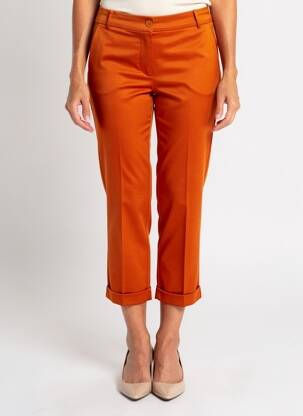Pantalon 7/8 talie elastică mărime normală portocalie SURKANA femeie