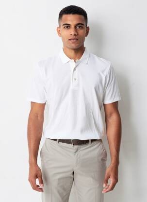 Polo țesătură jersey fără mâneci alb ANONYM APPAREL bărbat