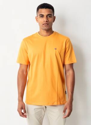 Tricou croială cambrată mâneci scurte portocalie NAPAPIJRI bărbat