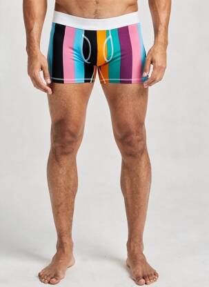 Boxer imprimeu dungi albastru HAPPY SOCKS bărbat