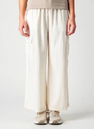 Pantalon cargo talie elastică mărime normală bej LOLA ESPELETA femeie