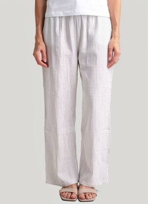 Pantalon drept elasticitate mărime normală albastru MOLLY BRACKEN femeie