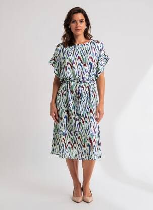 Rochie midi croială fluidă mâneci scurte verde MOLLY BRACKEN femeie