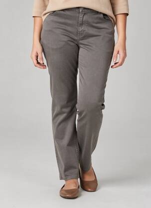 Pantalon slim mărime normală mărime normală gri MERI & ESCA femeie