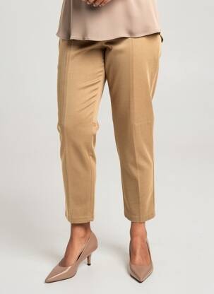 Pantalon 7/8 elasticitate mărime normală maro MERI & ESCA femeie