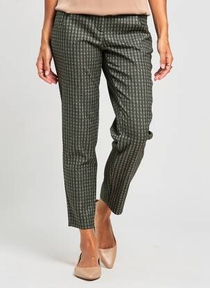 Pantalon 7/8 elasticitate mărime normală verde LCDN femeie