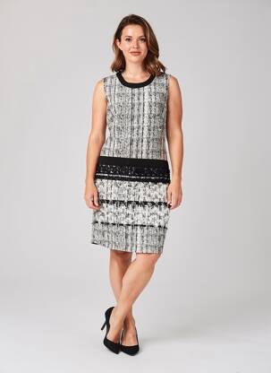 Rochie midi fără mâneci fără mâneci negru MERI & ESCA femeie
