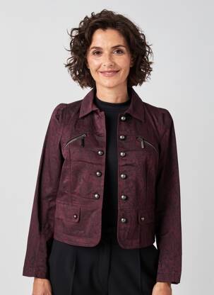 Jachete casual croială dreaptă violet QUATTRO femeie