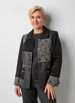 Jachete casual buzunare negru MERI & ESCA femeie