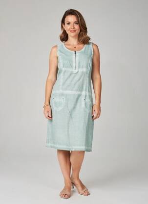 Rochie midi fără mâneci fără mâneci albastru MERI & ESCA femeie