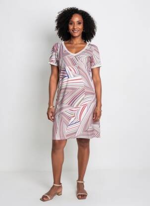 Rochie scurtă mâneci scurte mâneci scurte roșu LO! LES FILLES femeie