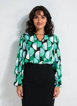 Bluză mâneci lungi mâneci lungi verde JOSEPH RIBKOFF femeie