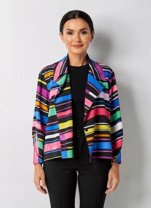 Jachete casual guler tip costum albastru JOSEPH RIBKOFF femeie