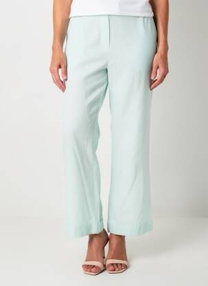 Pantalon drept talie elastică mărime normală albastru LESLIE femeie