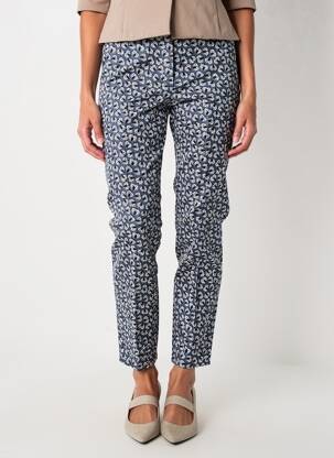 Pantalon slim țesătură poplin mărime normală albastru GARDEUR femeie