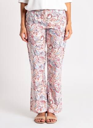 Pantalon evazat elasticitate mărime normală roz GARDEUR femeie