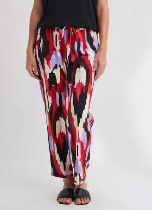 Pantalon drept talie elastică mărime normală roșu LOLA CASADEMUNT femeie