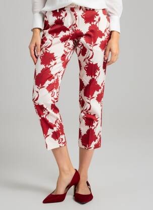 Pantalon 7/8 elasticitate mărime normală roșu GARDEUR femeie