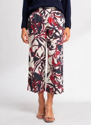 Pantalon 7/8 talie elastică mărime normală albastru MARIA BELLENTANI femeie