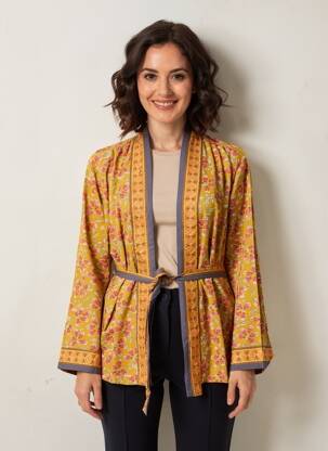 Jachete kimono mâneci lungi verde DAMART femeie