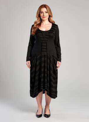 Rochie lungă mâneci lungi mâneci lungi gri LAUREN VIDAL femeie