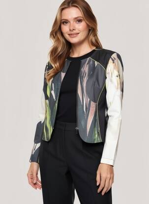 Jachete casual guler rotund negru PAUL BRIAL femeie