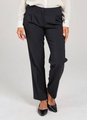 Pantalon drept elasticitate mărime normală negru ANDAMIO femeie