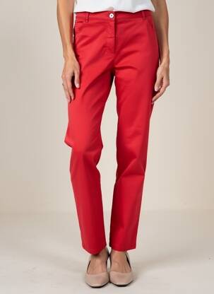 Pantalon drept elasticitate mărime normală roșu ANDAMIO femeie