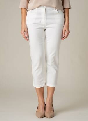 Pantalon 7/8 elasticitate mărime normală alb OLSEN femeie
