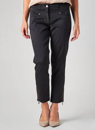 Pantalon 7/8 elasticitate mărime normală negru PAUL BRIAL femeie