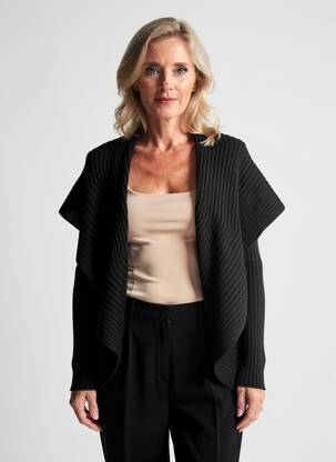 Vestă cu mâneci lungi elasticitate negru KATMAI femeie