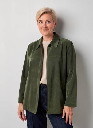 Jachete casual țesătură suedină verde PRUNELLE femeie
