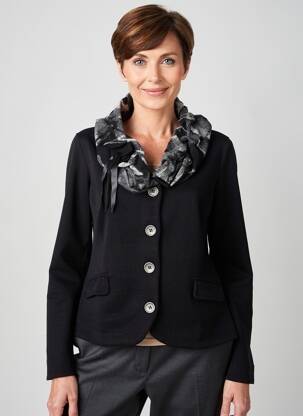 Jachete casual guler rotund negru KATMAI femeie