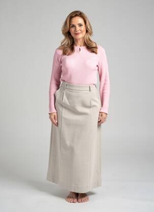 Pulover elasticitate mâneci lungi roz FINETTE femeie