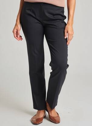 Pantalon slim talie înaltă talie înaltă negru ANNA MONTANA femeie