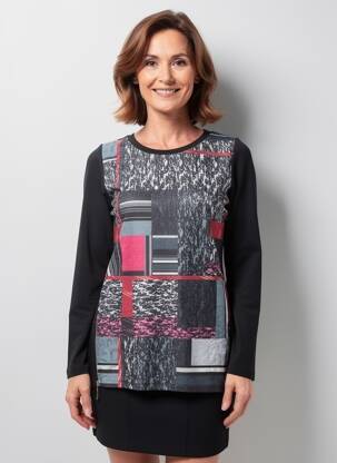 Top mâneci lungi mâneci lungi negru IMPULSION femeie