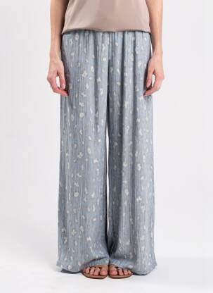 Pantalon larg buzunare mărime normală albastru NEW COLLECTION femeie