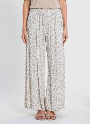 Pantalon larg buzunare mărime normală bej NEW COLLECTION femeie