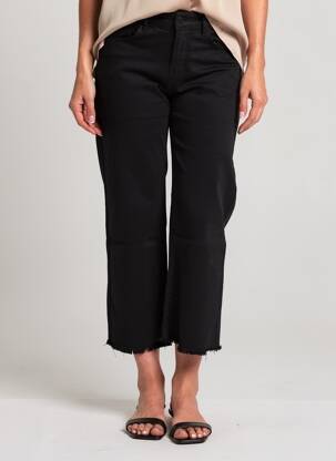 Pantalon 7/8 elasticitate mărime normală negru MAISON ONADO femeie
