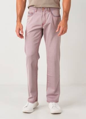 Pantalon drept țesătură poplin mărime normală roșu DIGEL bărbat
