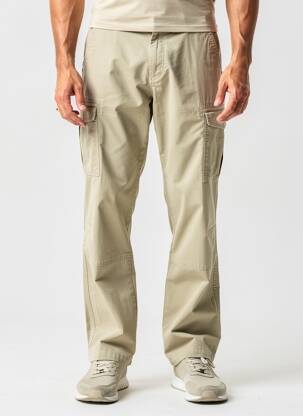 Pantalon cargo țesătură poplin mărime normală bej CAMEL ACTIVE bărbat