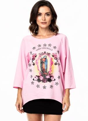 Tricou mâneci 3/4 mâneci 3/4 roz B2B BY SANDCO femeie
