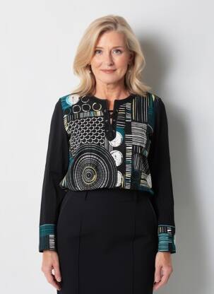 Top mâneci lungi mâneci lungi negru IMPULSION femeie