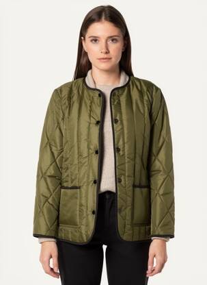 Jachete casual guler rotund verde THE KOOPLES femeie