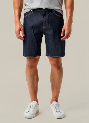 Bermudă țesătură denim mărime normală albastru GUESS bărbat