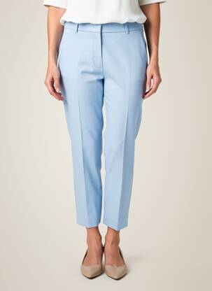 Pantalon 7/8 talie cu cleme mărime normală albastru deschis WEEKEND MAXMARA femeie