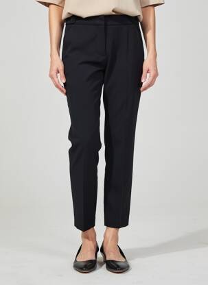 Pantalon chino închidere cu fermoar sub clapetă cu cârlig mărime normală negru GERARD DAREL femeie