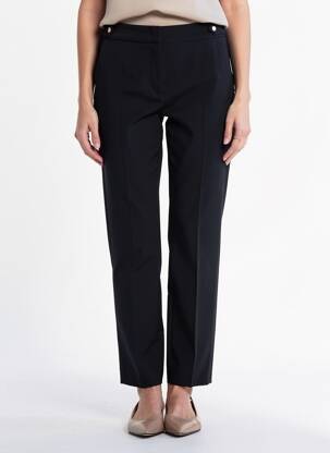 Pantalon chino închidere cu fermoar sub clapetă cu cârlig mărime normală albastru GERARD DAREL femeie
