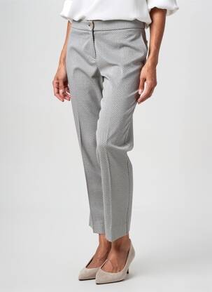 Pantalon 7/8 talie cu cleme mărime normală albastru PERSONA BY MARINA RINALDI femeie